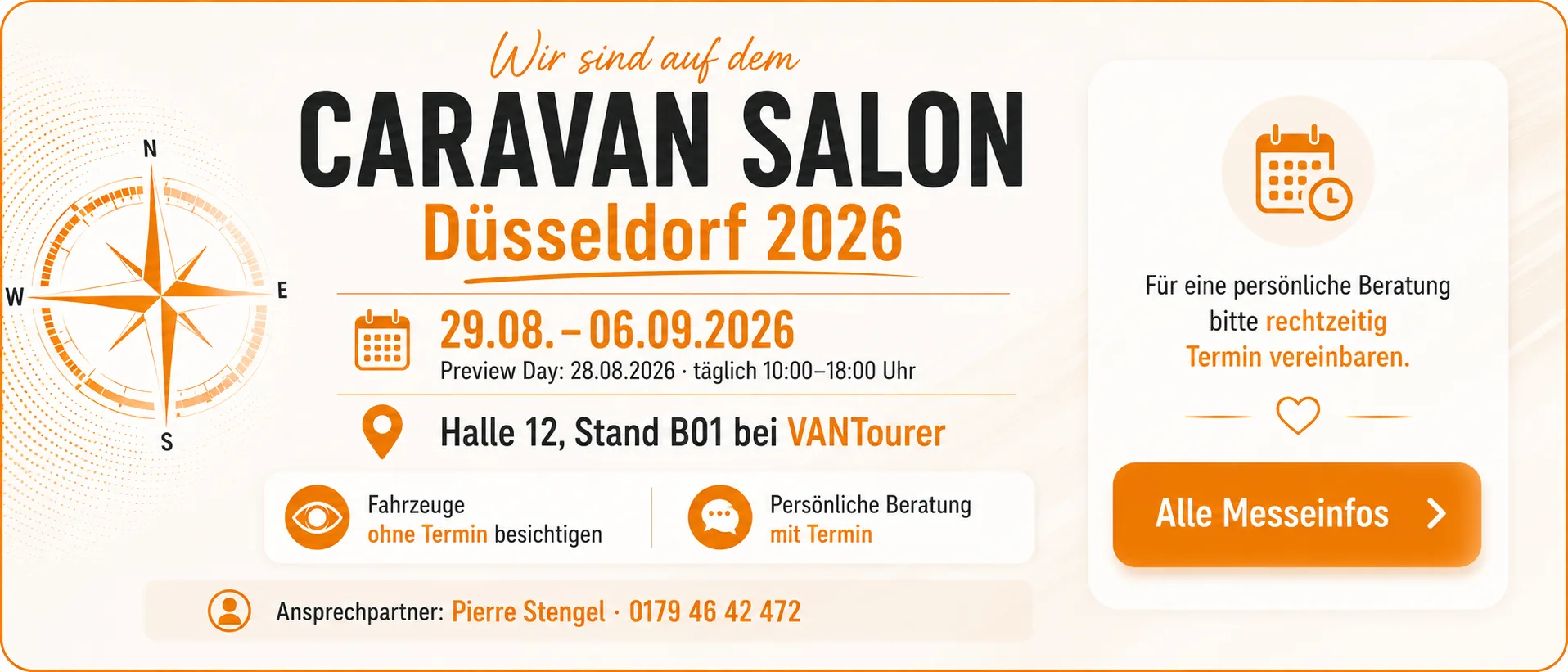 Caravan Salon 2026 in Düsseldorf | Reisemobile Stengel