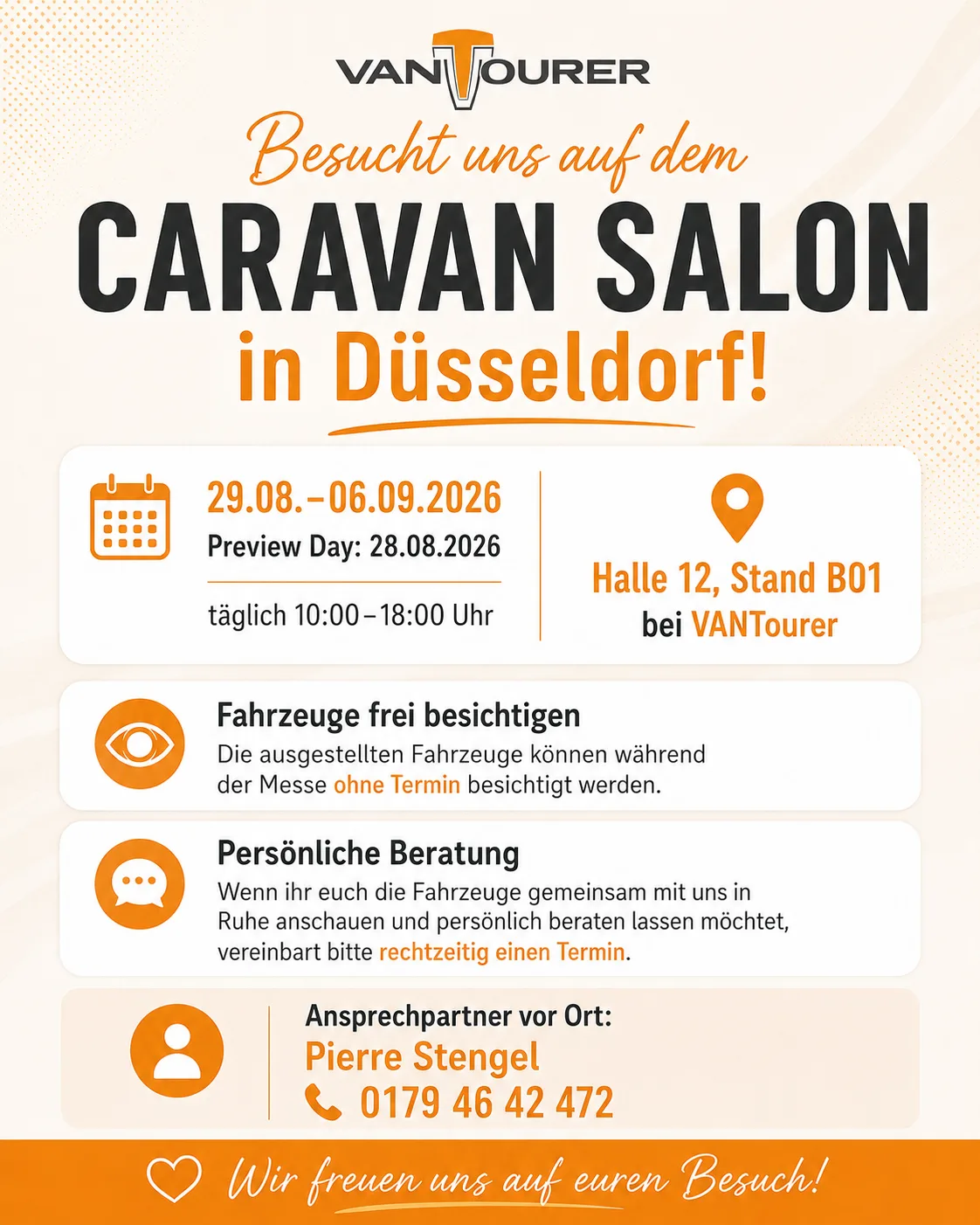 Reisemobile Stengel auf dem Caravan Salon 2026 in Düsseldorf